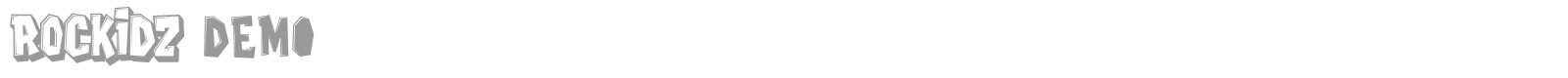 Rockidz font preview